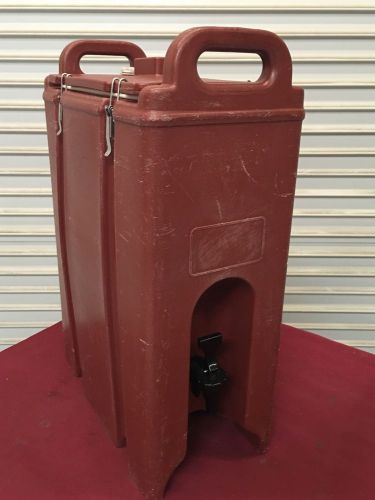 5 Gallon Cambro Insulated Drink Dispenser LCD 500 #5041 Brown NSF Catering Hot