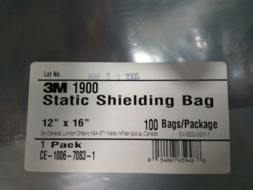 3M 1900 Static Shielding Bag, 12&#034;x16&#034; New in box