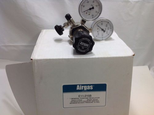Airgas regulator E11 215B General Purpose Regulator single stage shutoff valve