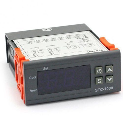 Mini stable digital temperature controller thermostat aquarium w/ sensor ac 110v for sale