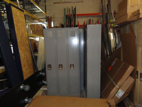 Brand new grey single-tier lyon lockers 15x24x78 for sale