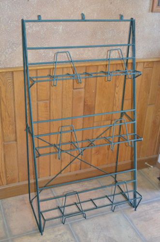 3- tier wire floor display rack stand- books, magazines, heavy-duty, collapsable for sale