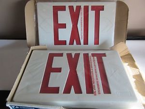NEW Lithonia Lighting Contractor Select LED Exit Sign with NI-CAD Battery