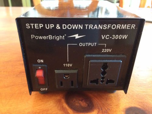 PowerBright VC-300W Step down &amp; up transfomer