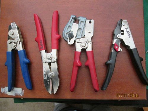 Lot of 4 - Malco sheet metal tools - HP18-,C5-, N1-, TY6 - FREE SHIPPING!