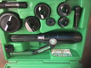 GREENLEE 7806sb / 7804sb  KNOCKOUT PUNCH SET DIES. 1/2&#034; To 2&#034;