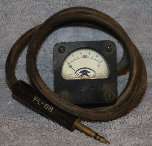 Vintage Dejur MOD112 Meter Small 1 1/2&#034; Meter With Cable - FZ 20mv