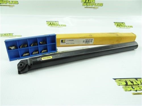 KENNAMETAL INDEXABLE COOLANT THRU BORING BAR A12NER2 3/4&#034; X 10&#034; + 7 NEW INSERTS