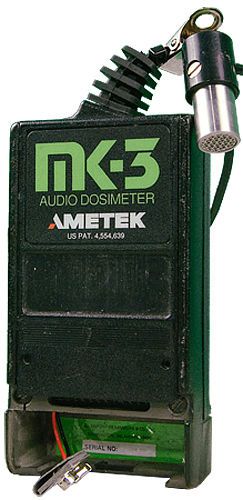 Ametek MARK-3 Intrinsically Safe Audio Dosimeter, 9V Battery Not Included