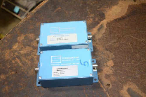 Spectracom Frequency Distribution Line Tap Lot of 2 5 MHz 8140 8140T5 8140T 5