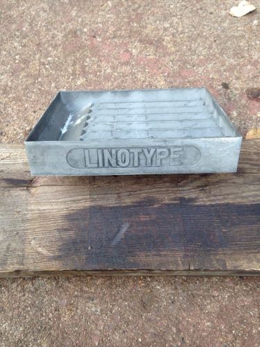 Vintage Hand Set Type or Spacing for Letterpress Printing Print Tray ~ LINOTYPE