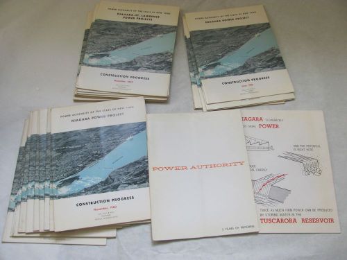 Niagara Power Project Construction Progress Reports,1959-1961,Uhl,Hall,&amp; Rich...