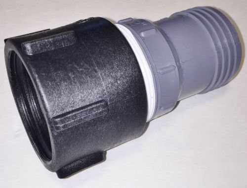 275 330 Gn IBC Tote Tank DRAIN ADAPTER 2&#034; COARSE Thr&#039;d x 2&#034; HOSE BARB Water Pipe
