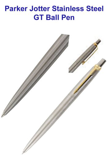 5x parker jotter stainless steel gt retractable ball point pen free shipping for sale