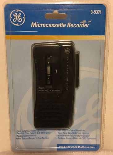 Factory Sealed GE 3-5371 Dictation Microcassette Handheld Recorder Brand New!!