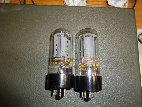 Great Mached Pair Of Westinghouse 6L6GC tubes.Made In Germany