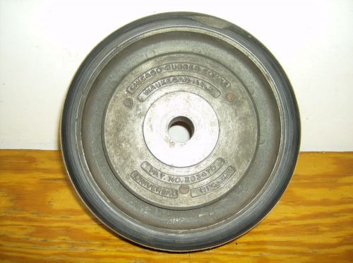 8 Inch R54-8” Chicago Rubber Co. Universal Sanding Hub for 7/8” Shaft Reduced!