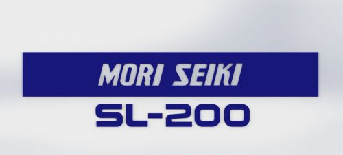 Mori Seiki SL-200 Vinyl Decal aprox 30x7