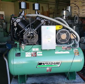 3 phase speedaire 30hp electric air compressor – 120 gallon, 175 psi – free ship for sale