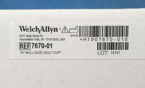 Welch Allyn 7670-01 767 Wall Aneroid with Durable FlexiPort Cuff, Adult