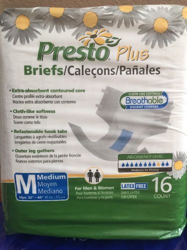 Presto Plus Medium Brief ABB21020 Qty 16 Per Package