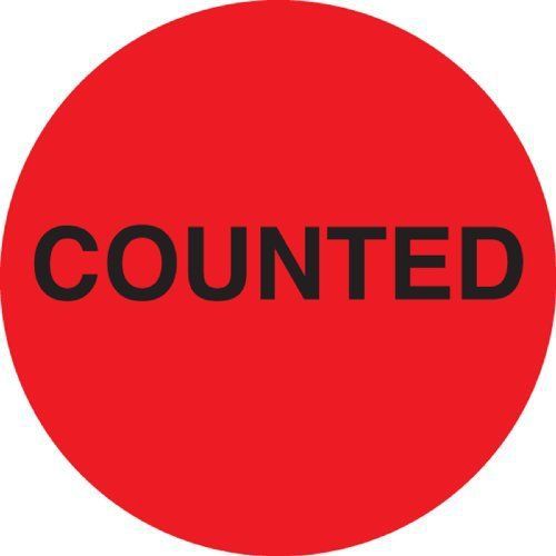 Ace Label Preprinted Round Counted Inventory Control Label, 2-Inch in Diameter,