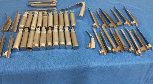 Set of 21 Laryngoscopes with 24 Blades