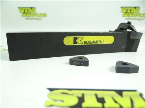 New kennametal indexable tool holder dwlnl 164d kc3 1&#034; shank + 3 carbide inserts for sale