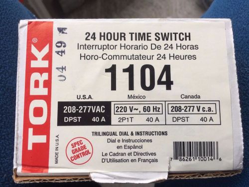 NEW IN  BOX TORK 1104 Electromechanical Timer, 208 to 277V
