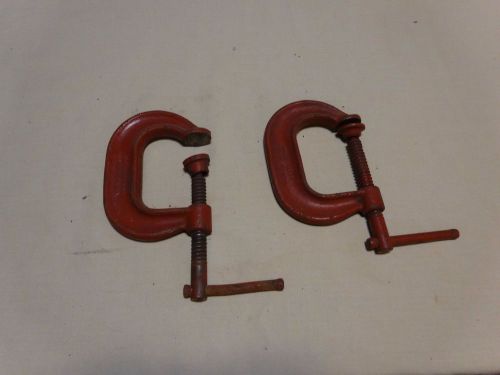 Vintage Pair of 4&#034; JH williams &amp; co c clamps