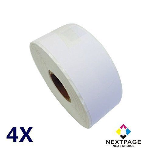 4 Rolls NEXTPAGE® 1-1/8&#034; x 3-1/2&#034; Dymo compatible 30252 Shipping and Postage