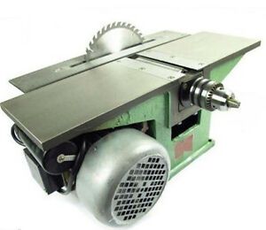 Bench Multifunctional Woodworking machine for Planing/ Sawing/ Drilling 220V T