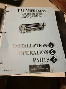 COPY OF T-51 Color Press A B DICK 380 OR 385 AQUA-FLO SYSTEM MANUAL