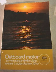 Vintage 1973 Outboard Motor Service Manual