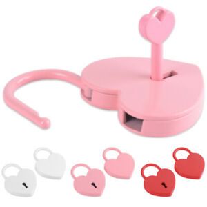 Diary drawer with lover heart-shaped household zinc alloy safety lock padlock