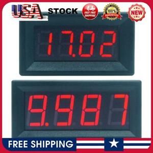 Mini Digital LED Display 4 Bits 0-100V Voltmeter Panel Volt Voltage Meter #SF