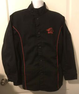 Revco BSX Flame-Resistant FR Welding Jacket - Black/Red  - Size L (Large)