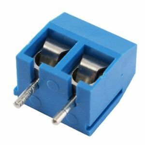 40pcs 300V 16A 2-Pin Screw Terminal Block Connector 5.08mm Pitch Panel PCB Mount