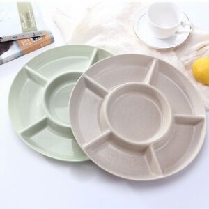 Kitchen Organizer Wheat Straw Fruit Plate Living Room Tableware For Party Snack