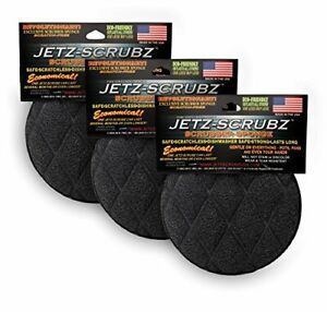 Jetz-Scrubz Scrubber Sponge J22/3 Round Set of 3 Made in the USA