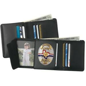 Strong Leather 79520-0092 Black Hidden Holder/Pouch Police Duty Badge Wallet