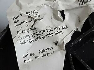 Belden 34412 #12awg Tinned Copper Hypalon/CSPE Hook-up/Lead Wire 600V /25ft