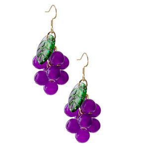 1 Pair of Creative Ear Pendants Fruit Theme Earrings for Girl Party Decor