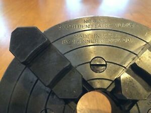 South Bend 6&#034; 4 Jaw Chuck No.4206, 2-1/4”x 8 TPI, Made in USA by Skinner Chuck C