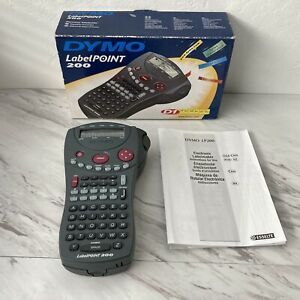 Dymo LabelPoint 200 Electronic Handheld Label Maker Printer Box Instructions
