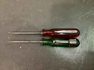 Xcelite R181 &amp; R3322 Pocket Clip Screwdrivers 4-1/4&#034; length USA MADE-Estate Sale