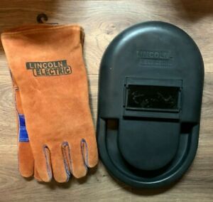 Lincoln Electric Flame Resistant Gloves NWT &amp; Handheld Welding Face Shield WOW!!