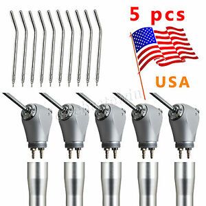 5PACKS Dental Air Water Spray Triple Syringe 3-Way Handpiece w/ 10*Nozzles/Tips
