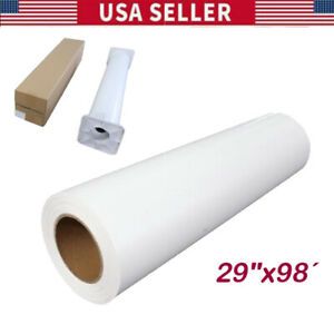 29&#034; x 98 Roll Eco-Solvent Printable Heat Transfer Vinyl Dark T-shirt Fabric USA