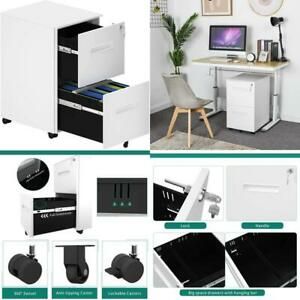 Yitahome 2-Drawer Mobile File Cabinet With Lock, Office Storage Filing Cabinet F
